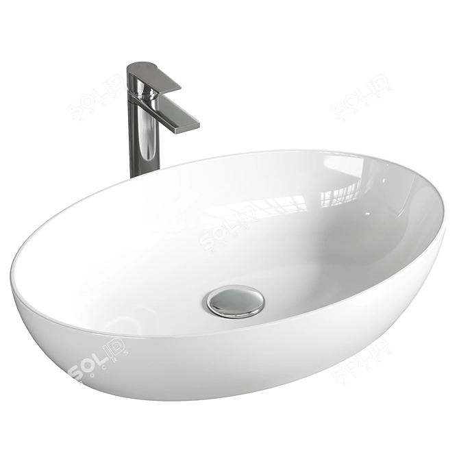 Elegant Villeroy & Boch Washbasin 3D model image 1