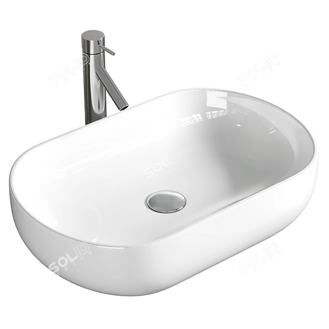 Elegant Mira MR-6040 Sink 3D model image 1