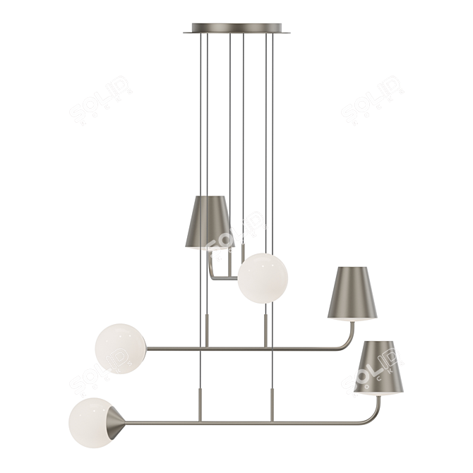 Monika Pendant Lamp: Stylish Illumination for your Space 3D model image 2