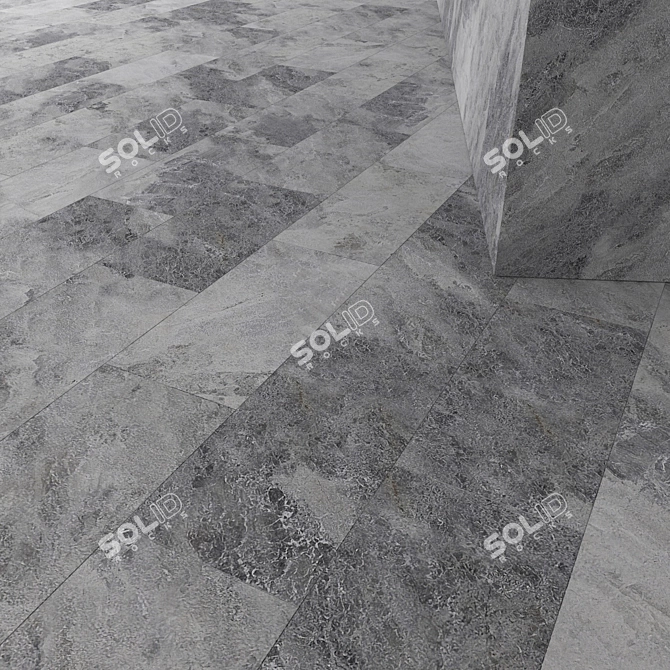 Natural Stone Set: Licycon & Teragio Mix 3D model image 5