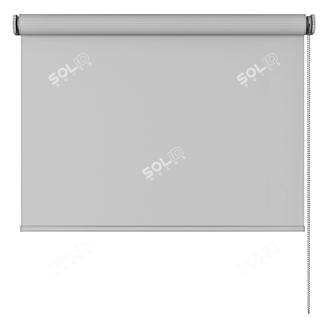 Sleek Cordless Roller Blind 3D model image 3