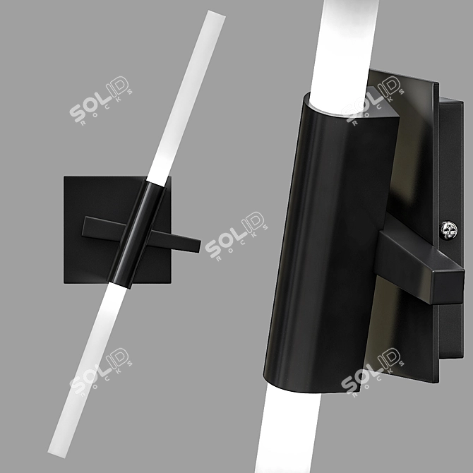 AGNES BLACK Sconce - Exquisite Lighting 3D model image 1