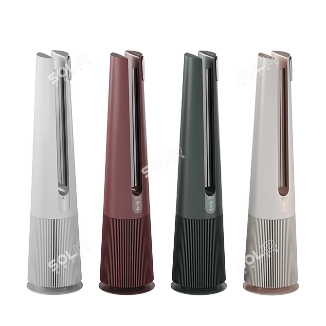 LG PuriCare Aero Tower: Pure Air Power 3D model image 1
