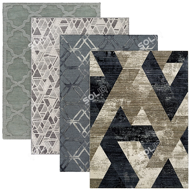  Stylish Rug Collection | High-Quality & Trendy 3D model image 1