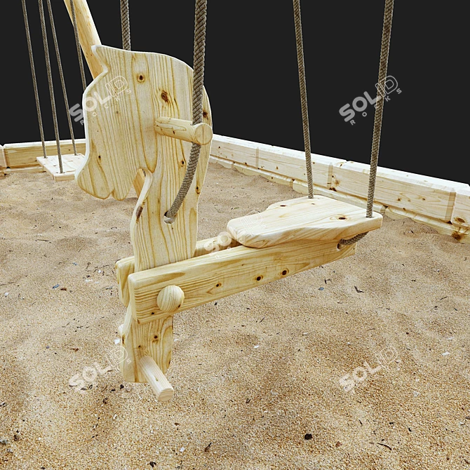 Playground 3 - Interactive Outdoor Fun 3D model image 2