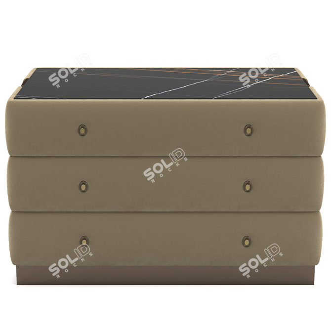 Luxury Perkins Chest of Drawers 3D model image 5