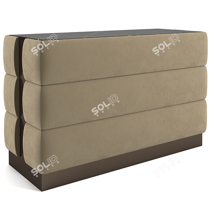 Luxury Perkins Chest of Drawers 3D model image 6