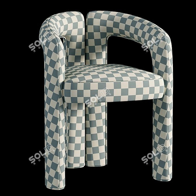 Dudet Chair: Contemporary Elegance by Patricia Urquiola 3D model image 5