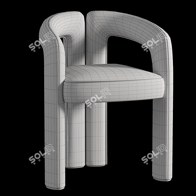 Dudet Chair: Contemporary Elegance by Patricia Urquiola 3D model image 6