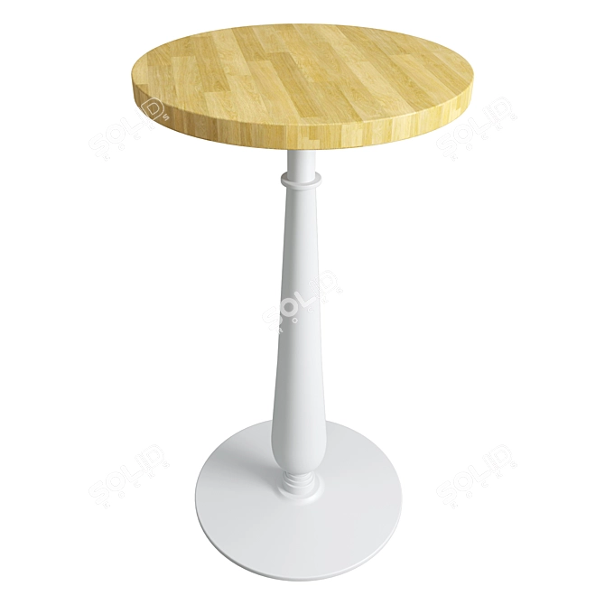 Modern Industrial Bar Table: Stylish and Functional 3D model image 1