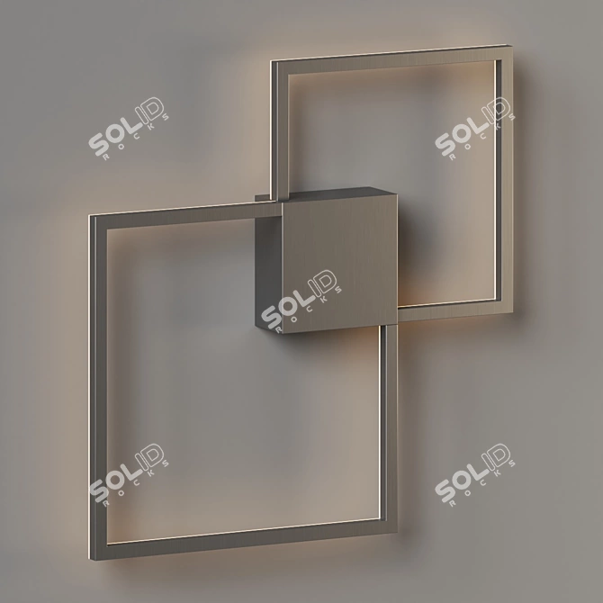 Traverse Square LED Wall Sconce 3D model image 3