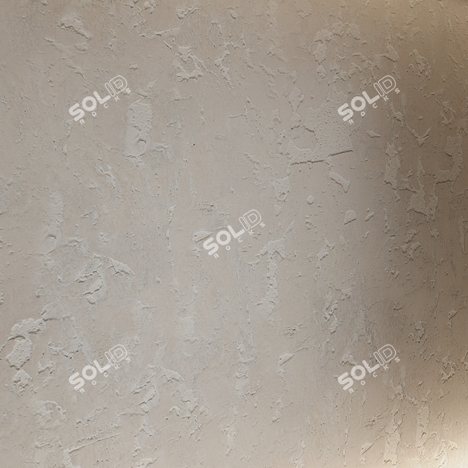 Title: Seamless Decorative Plaster 3D model image 2