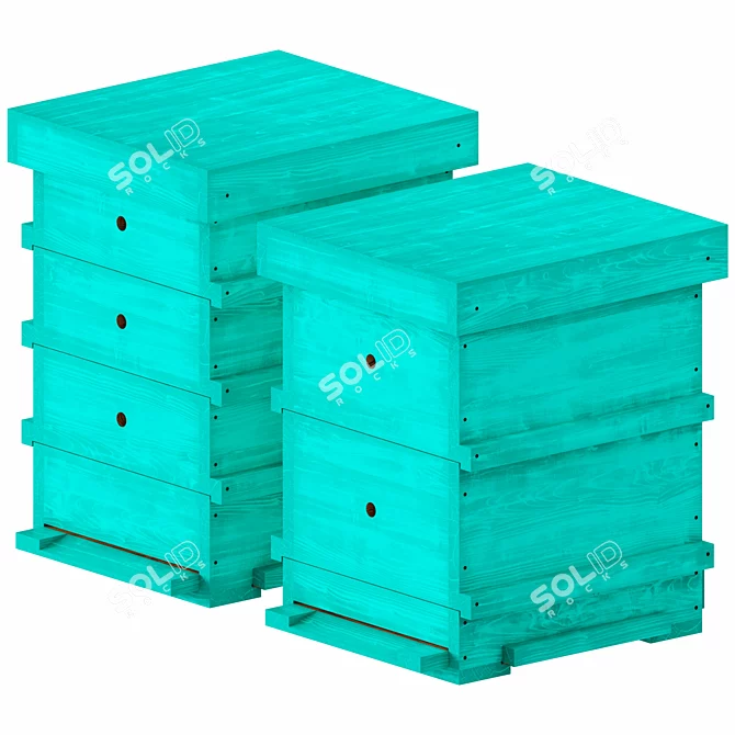 Buzzing Hive Combo 3D model image 1