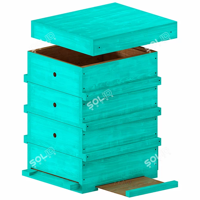 Buzzing Hive Combo 3D model image 2