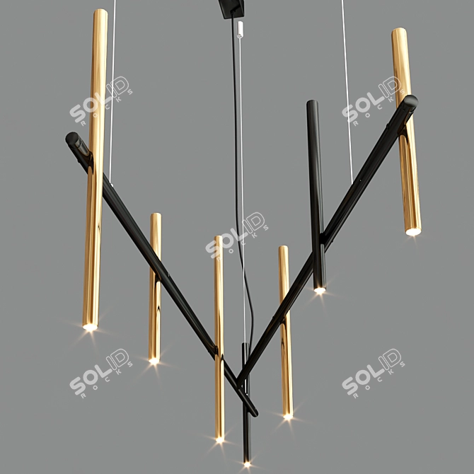 Modern Geometric MIU Pendant Lamp 3D model image 3