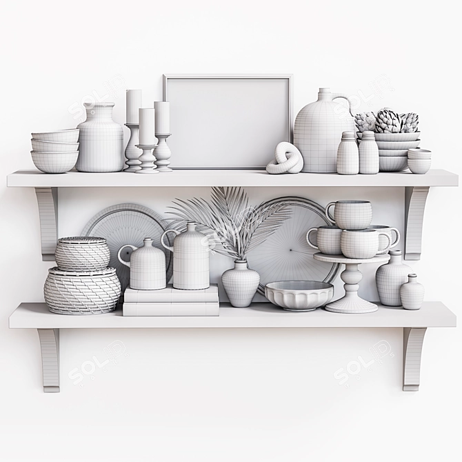 Kitchen Essentials Set 3D model image 5