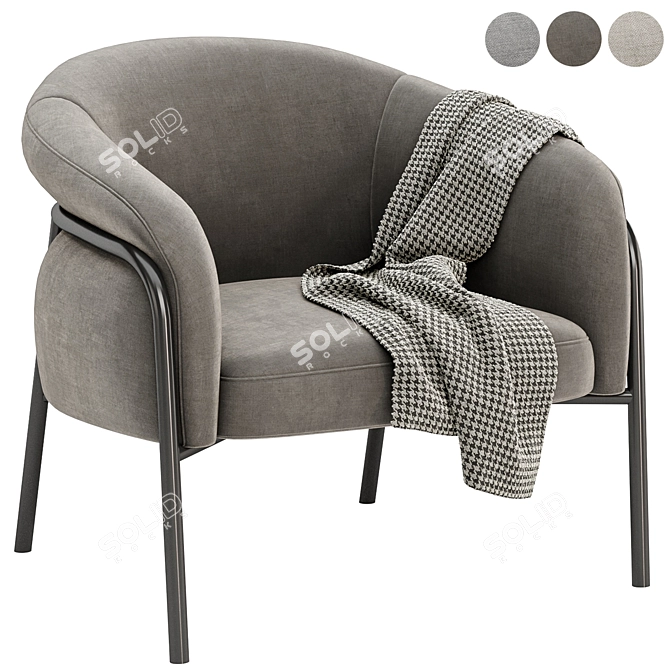 Elegant Comfort: BELLY Armchair 3D model image 2