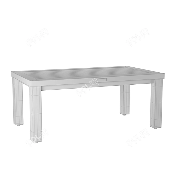 Albero Solido Aluminum Coffee Table 3D model image 3