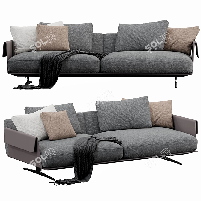 Flexform Bretton - Modern 3D Furniture 3D model image 1