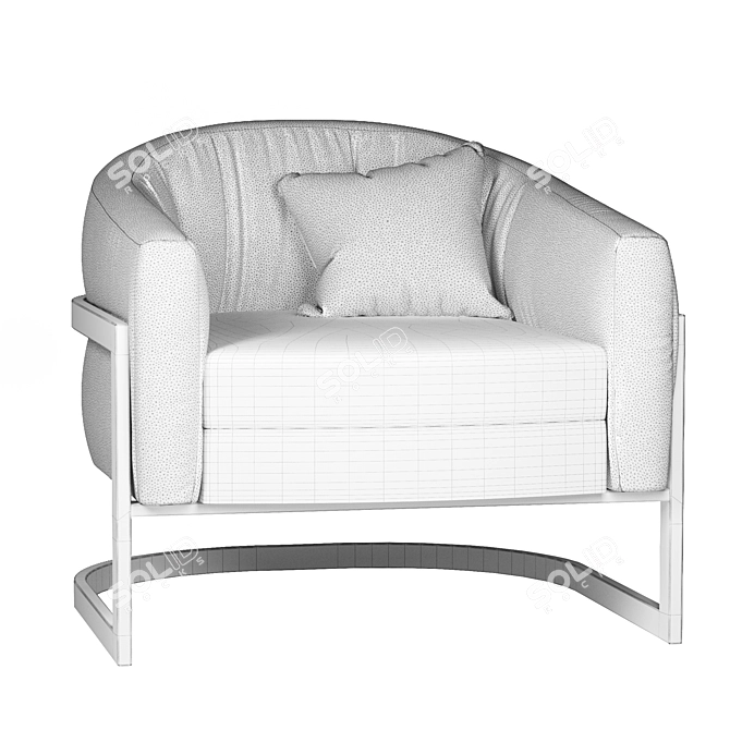 Elegant Callie Armchair by Bernhardt 3D model image 3