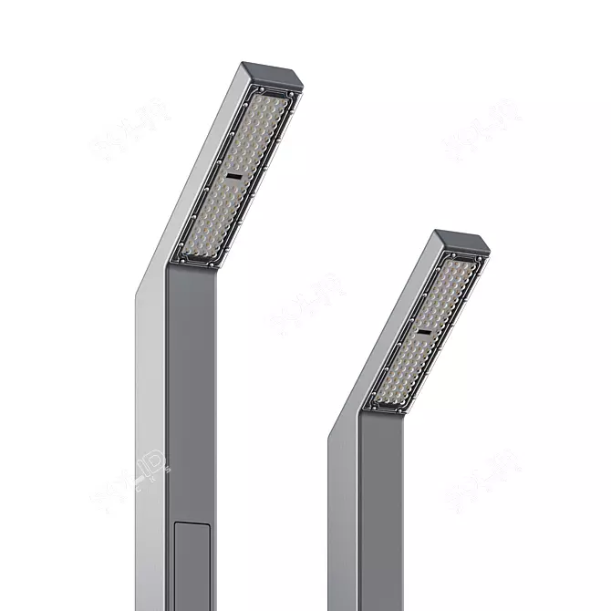 FOLD-CUT LED Park Light 3D model image 3