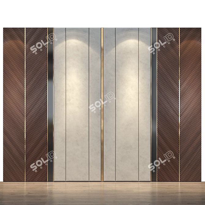 Neo-Classic Wall Panel Set 3D model image 1