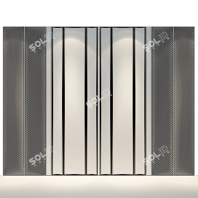 Neo-Classic Wall Panel Set 3D model image 2