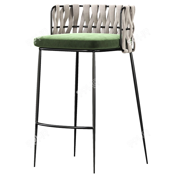 Modern LoftDesign Bar Stool 3D model image 1