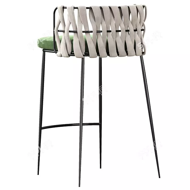 Modern LoftDesign Bar Stool 3D model image 5