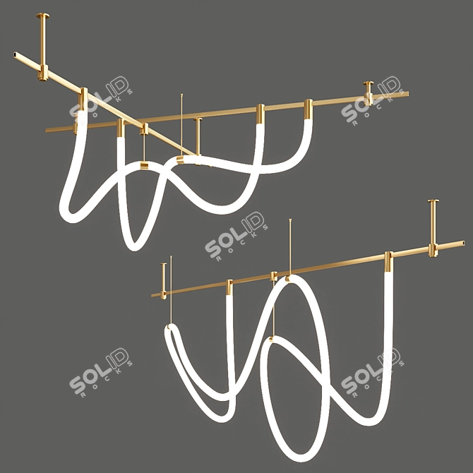 AUROOM FREELIGHT: Innovative Track Lighting 3D model image 2