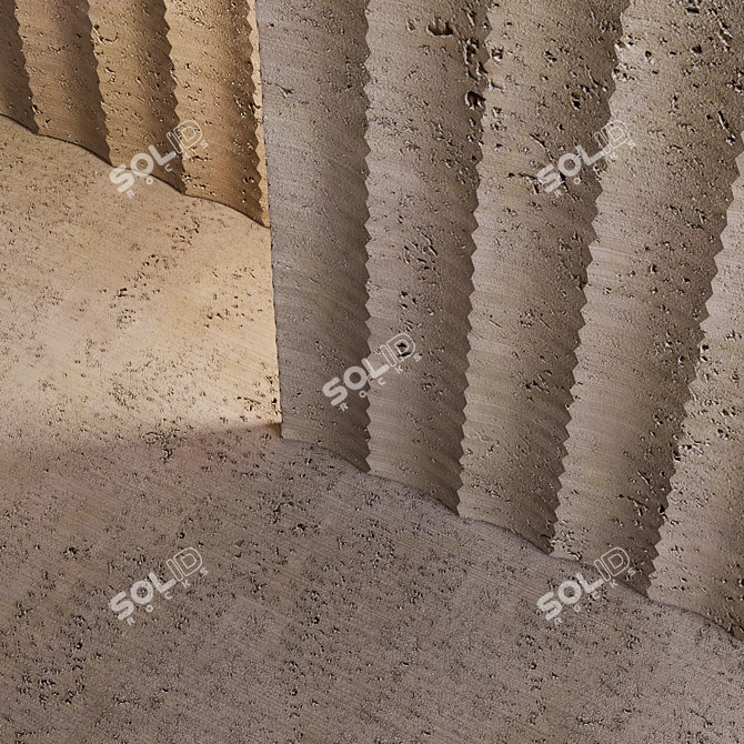 Tratto Stone Wall Panel 3D model image 2
