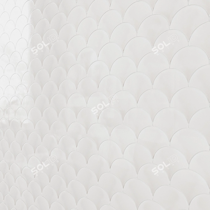 Soho Collection Fish Scale Tiles 3D model image 4