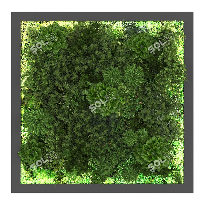 Versatile Vertical Garden System 3D model image 1