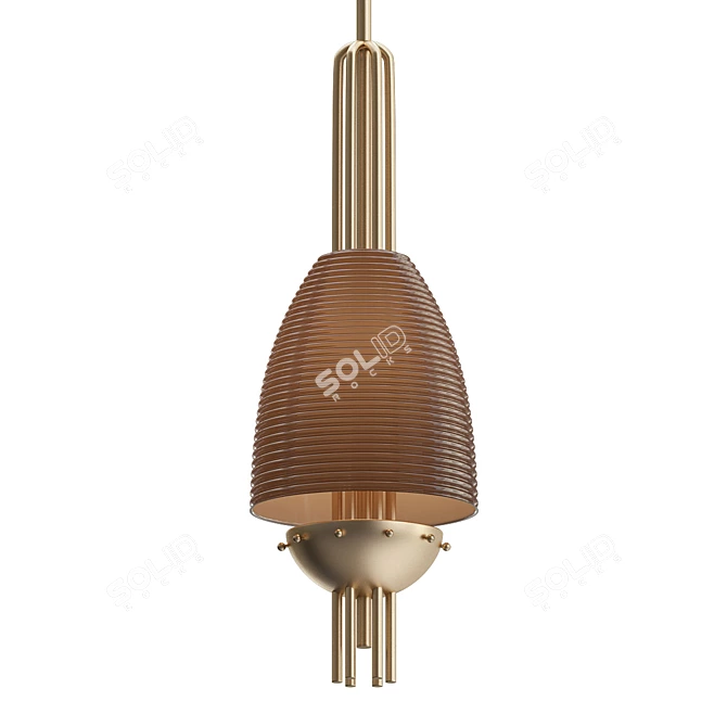  Signal-X Pendant: Large & Stylish 3D model image 1