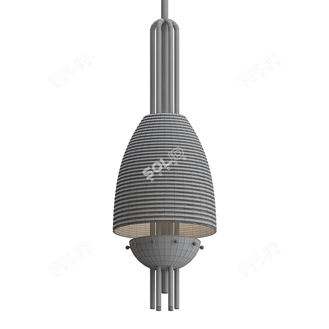  Signal-X Pendant: Large & Stylish 3D model image 2