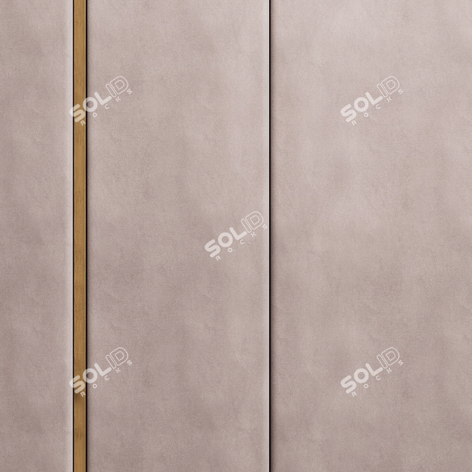 Luxury Textile Wall Panels: Nexus 3D model image 2