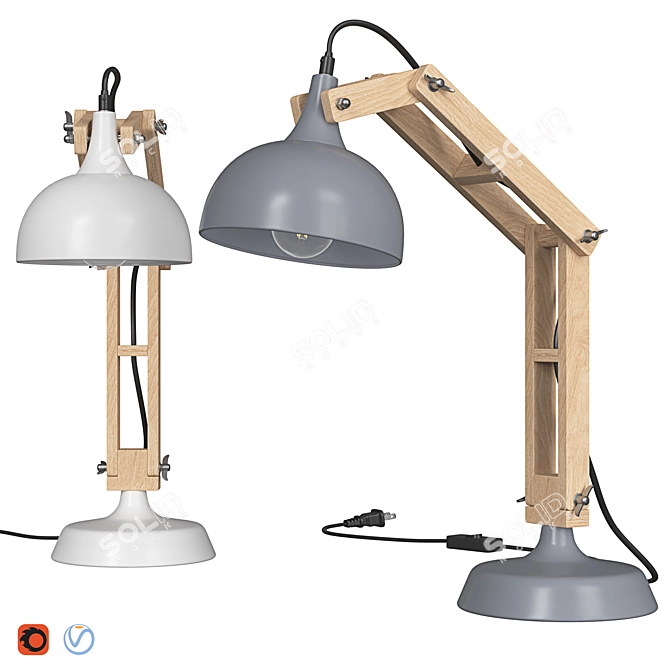 Salado Desk Lamp 3D model image 1