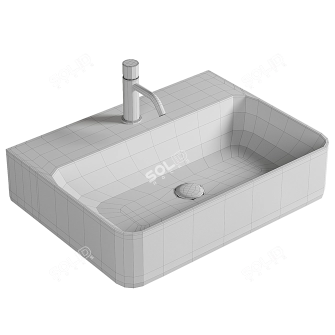 Elegant Aura CN2001 Sink 3D model image 2