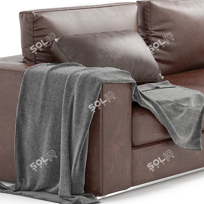 Modern Natuzzi Italia 2-Seater Sofa 3D model image 5