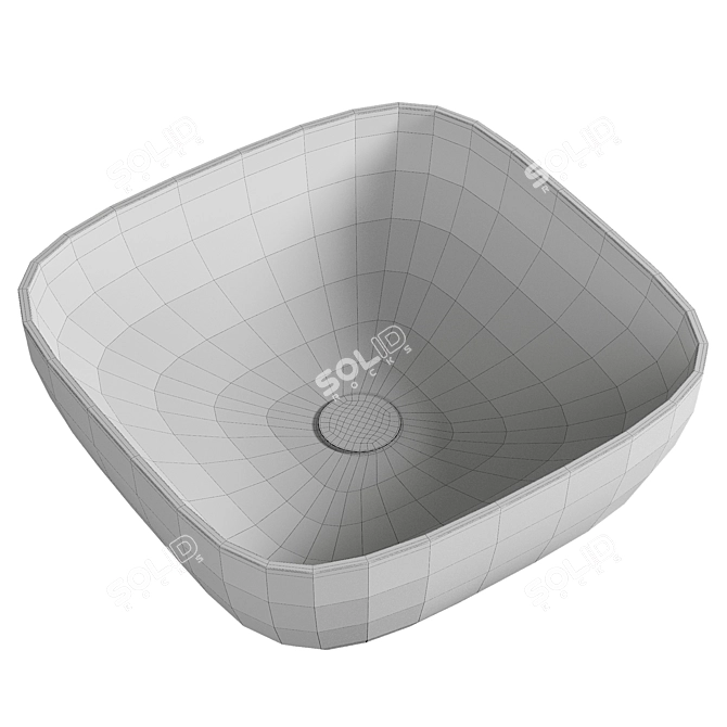 Luxurious Catalano Green 40 Sink 3D model image 2