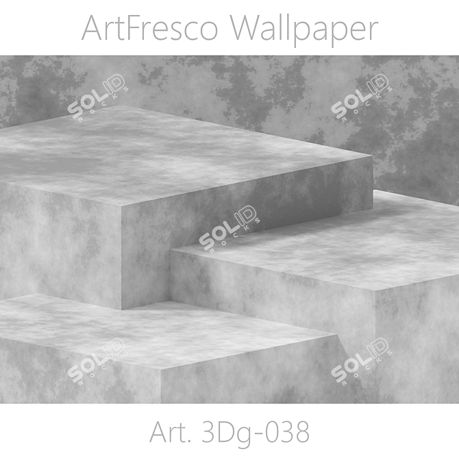 Seamless 3D ArtFresco Wallpaper 3D model image 1