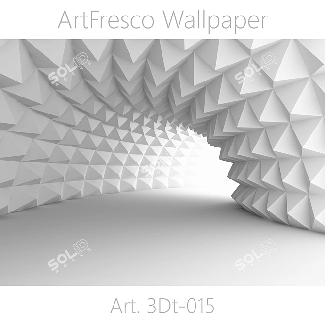 Title: Seamless 3D Photo Wallpaper: ArtFresco 3Dt-015 3D model image 1