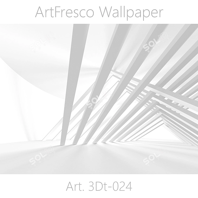 Unique Title: Seamless 3D Photo Wallpaper - ArtFresco OM 3D model image 1