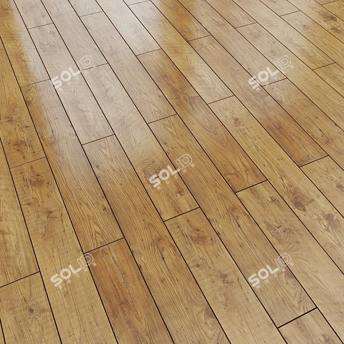 Linear No. 25 Parquet 3D model image 1