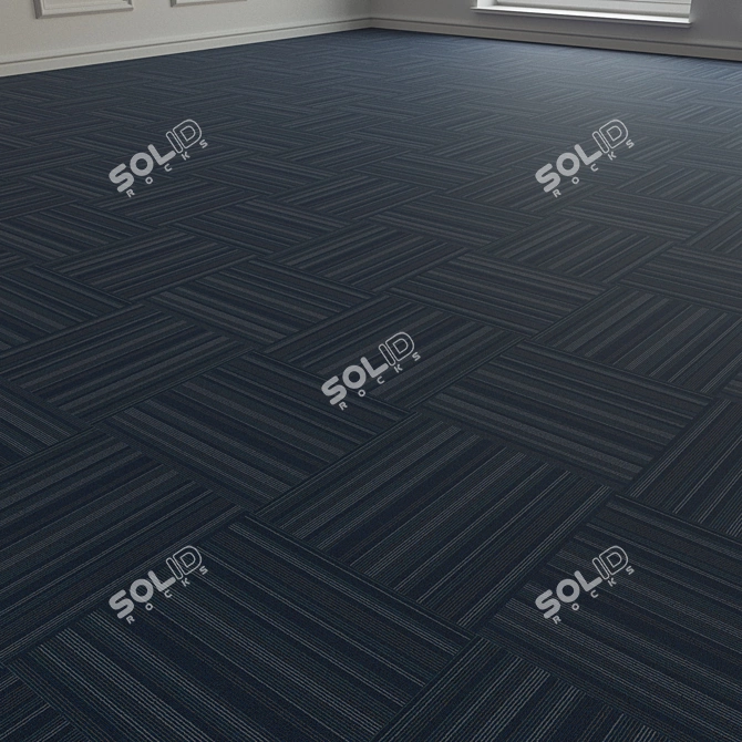 Forbo TesseraBarcode 302 Carpet Tiles 3D model image 2