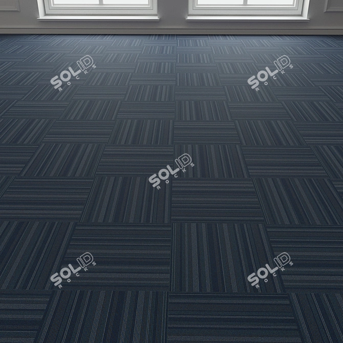 Forbo TesseraBarcode 302 Carpet Tiles 3D model image 3