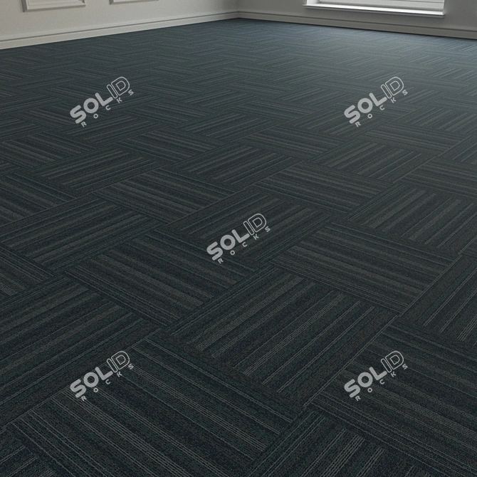 Forbo TesseraBarcode 307 Carpet Tiles 3D model image 2