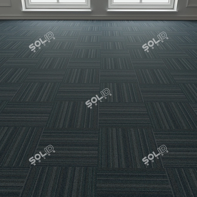 Forbo TesseraBarcode 307 Carpet Tiles 3D model image 3