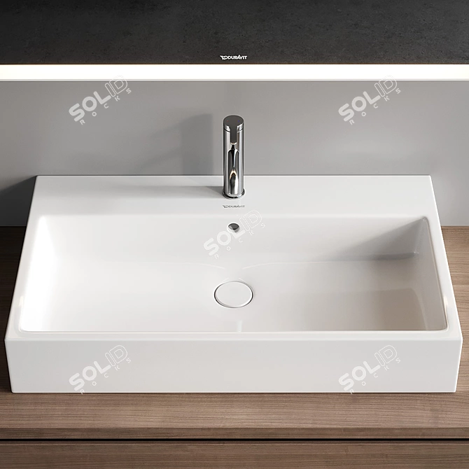 Modern Duravit L-Cube Vanity Set 3D model image 3