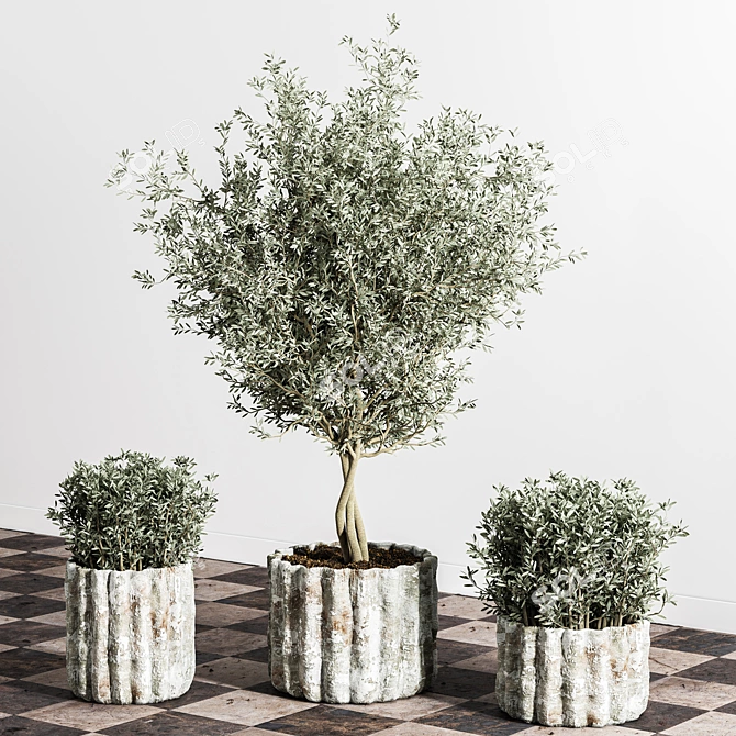 Sleek Plant Stand for Indoor Greenery 3D model image 2